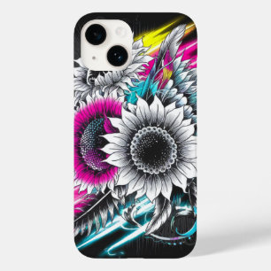 Mystiek Tattoo Vibe Levendige Zonnebloemen Case-Mate iPhone 14 Hoesje