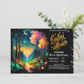 Mystiek Timber Grove Magic Baby shower Kaart (Staand voorkant)