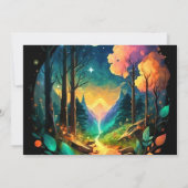 Mystiek Timber Grove Magic Baby shower Kaart (Achterkant)