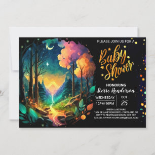 Mystiek Timber Grove Magic Baby shower Kaart
