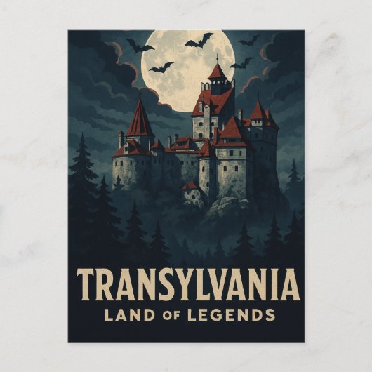 Mystiek Transsylvanië – Dracula's Kasteel Briefkaart (Voorkant)