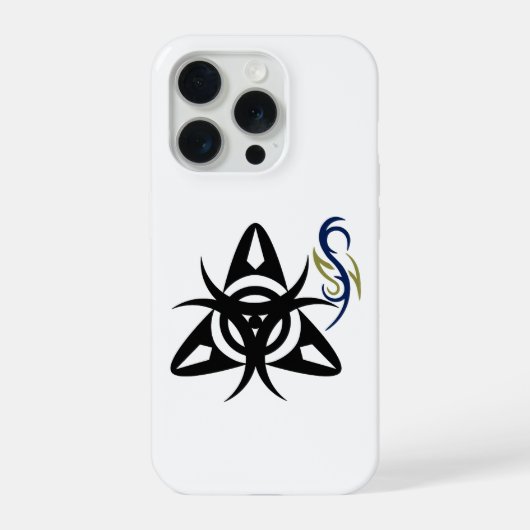 Mystiek tribesymbool iPhone 15 Pro Hoesje (Achterkant)