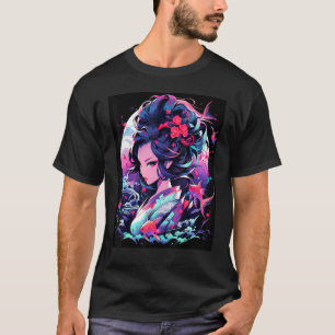 Mystiek van de Geisha belichaming traditie ontwerp T-shirt