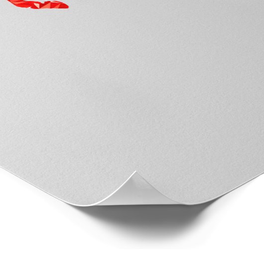 Mystiek van de rode Unicorn Poster (Hoek)