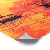 Mystiek van Varanasi India Wall Art Poster (Hoek)