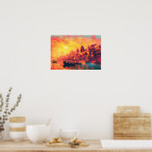 Mystiek van Varanasi India Wall Art Poster (Keuken)