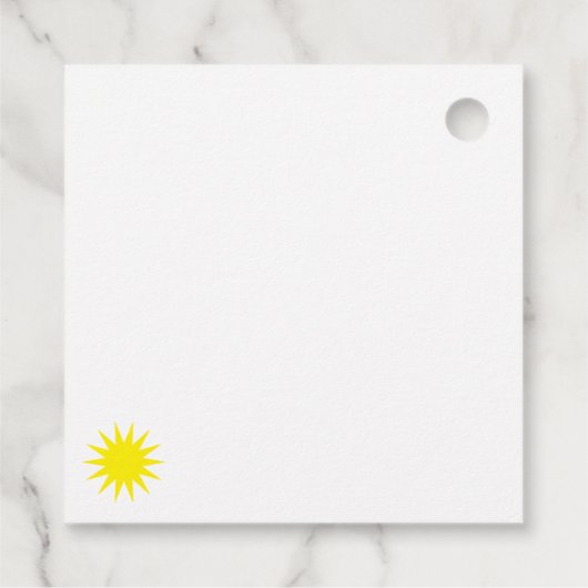 Mystiek verjaardagscadeau Label (Achterkant)