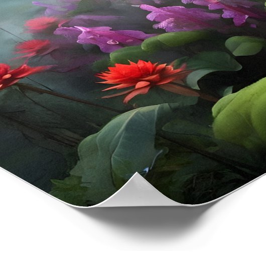 Mystiek Vietnamees Peaks Poster (Hoek)