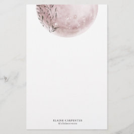 Mystiek Volle Maan Blush Roze Stationery Papier