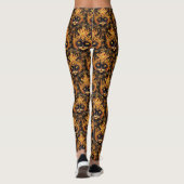 Mystiek vuur kat mandala ontwerp leggings (Achterkant)