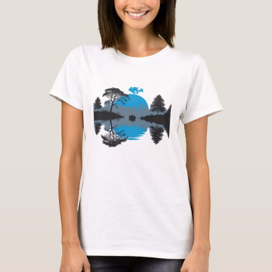 mystiek waterlandschap t-shirt (Voorkant)