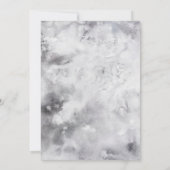 Mystiek Winter Bloemen Vakantie Party Kaart (Achterkant)