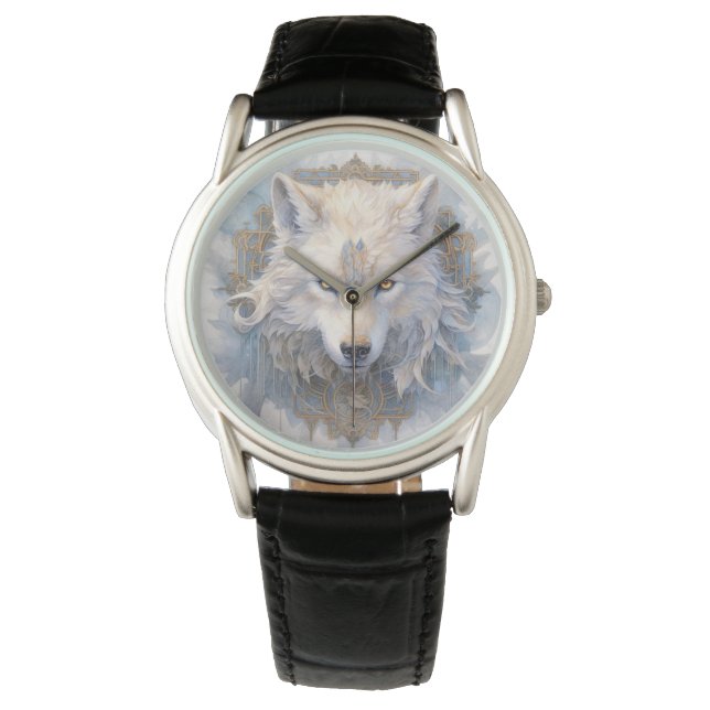Mystiek Wolf Watch Horloge (Voorkant)