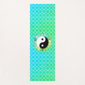 Mystiek Yin Yang symbool op Quatrefoil Yogamat (Voorkant)