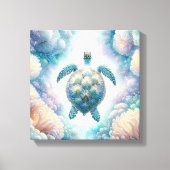 Mystiek Zee Turtle Art Canvas Prints (Voorkant)