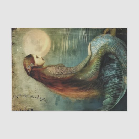 MYSTIEK ZEEMEERMIN DECOUPAGE TISSUEPAPIER (Voorkant)