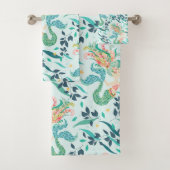 Mystiek Zeemeermin Patroon Bad Handdoek (Insitu)