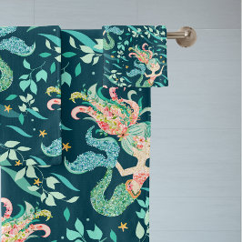 Mystiek Zeemeermin Patroon Bad Handdoek