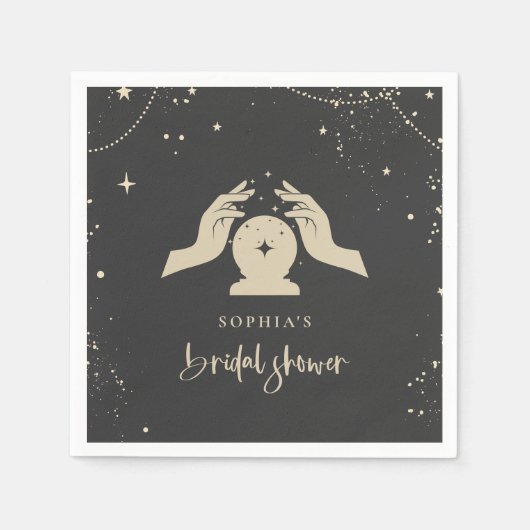 Mystiek Zodiac Tarot Kaart Celestial Vrijgezellenf Servet (Voorkant)