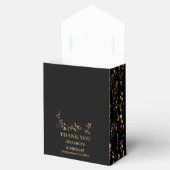 Mystiek Zwart Goud Hemelse Bruiloft Bedankdoosjes (Geopend)