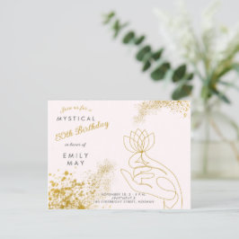 Mystieke 50ste verjaardag uitnodiging briefkaart