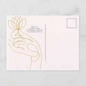 Mystieke 50ste verjaardag uitnodiging briefkaart (Achterkant)