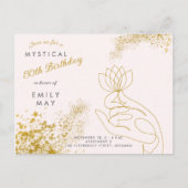 Mystieke 50ste verjaardag uitnodiging briefkaart (Voorkant)