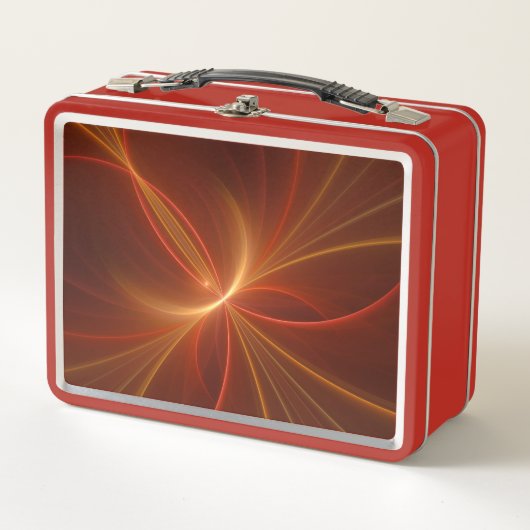 Mystieke Abstracte Fractal Art Moderne Warme Kleur (Voorkant)