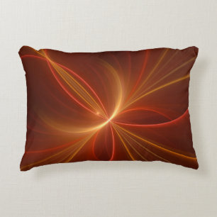 Mystieke Abstracte Fractal Art Moderne Warme Kleur Accent Kussen
