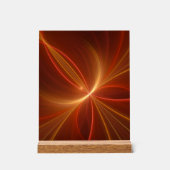 Mystieke Abstracte Fractal Art Moderne Warme Kleur Acryl Bord (Voorkant)