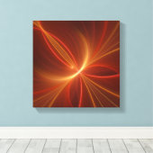 Mystieke Abstracte Fractal Art Moderne Warme Kleur Canvas Afdruk (Insitu (Houten vloer))