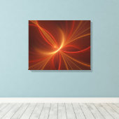 Mystieke Abstracte Fractal Art Moderne Warme Kleur Canvas Afdruk (Insitu (Houten vloer))