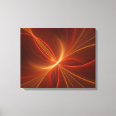Mystieke Abstracte Fractal Art Moderne Warme Kleur Canvas Afdruk (Voorkant)