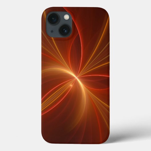 Mystieke Abstracte Fractal Art Moderne Warme Kleur Case-Mate iPhone Case (Achterkant)