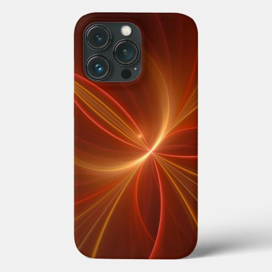 Mystieke Abstracte Fractal Art Moderne Warme Kleur Case-Mate iPhone Case (Achterkant)