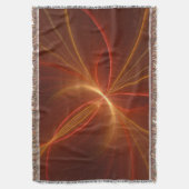 Mystieke Abstracte Fractal Art Moderne Warme Kleur Deken (Voorkant Verticaal)