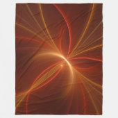 Mystieke Abstracte Fractal Art Moderne Warme Kleur Fleece Deken (Voorkant)