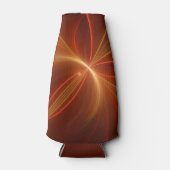 Mystieke Abstracte Fractal Art Moderne Warme Kleur Flesjeskoeler (Voorkant)