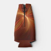 Mystieke Abstracte Fractal Art Moderne Warme Kleur Flesjeskoeler (Achterkant)