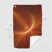 Mystieke Abstracte Fractal Art Moderne Warme Kleur Golfhanddoek (Insitu)