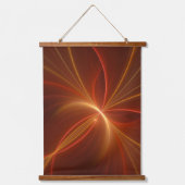Mystieke Abstracte Fractal Art Moderne Warme Kleur Hangend Wandkleed (Voorkant)
