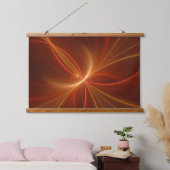 Mystieke Abstracte Fractal Art Moderne Warme Kleur Hangend Wandkleed (Slaapkamer)