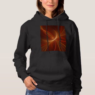 Mystieke Abstracte Fractal Art Moderne Warme Kleur Hoodie