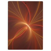 Mystieke Abstracte Fractal Art Moderne Warme Kleur Klembord (Achterkant)