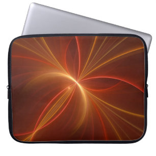 Mystieke Abstracte Fractal Art Moderne Warme Kleur Laptop Sleeve