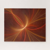 Mystieke Abstracte Fractal Art Moderne Warme Kleur Legpuzzel (Horizontaal)