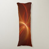 Mystieke Abstracte Fractal Art Moderne Warme Kleur Lichaamskussen (Voorkant Verticaal)