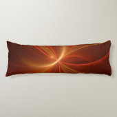 Mystieke Abstracte Fractal Art Moderne Warme Kleur Lichaamskussen (Voorkant)