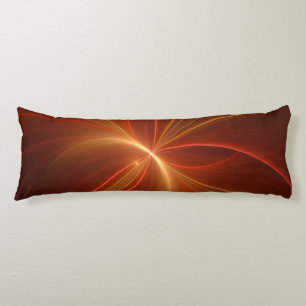 Mystieke Abstracte Fractal Art Moderne Warme Kleur Lichaamskussen