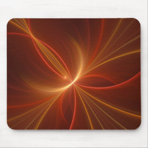 Mystieke Abstracte Fractal Art Moderne Warme Kleur Muismat